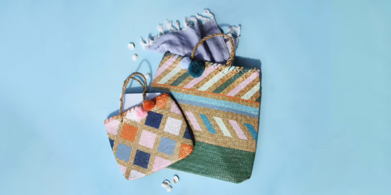 Transform Your Plain Woven Bag into a Stunning, Colorful Masterpiece