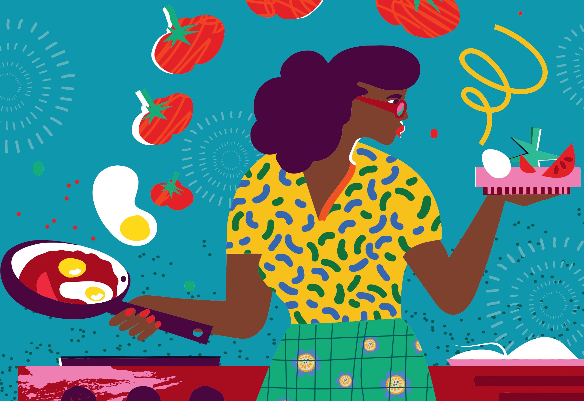 Woman cooking