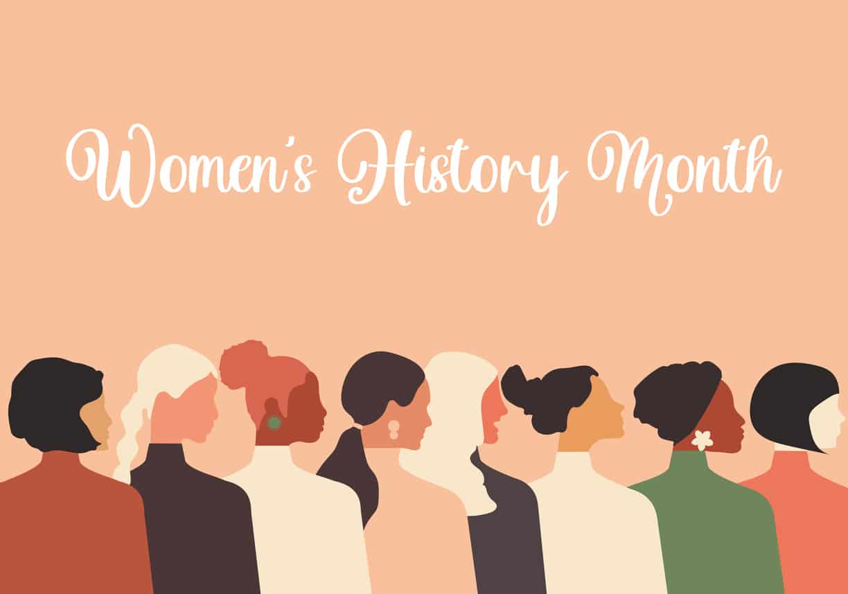 Womens history month cartoon
