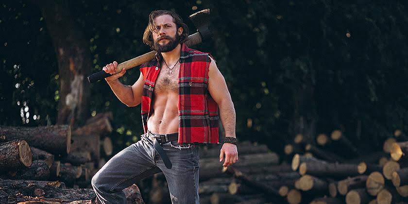 lumberjack forest